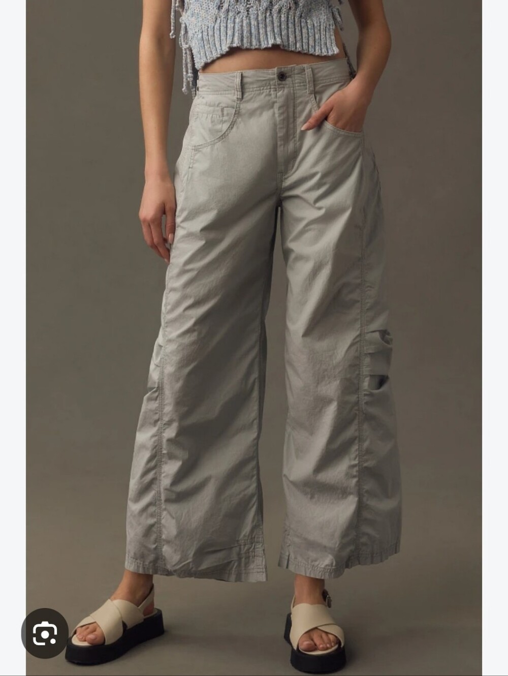 Anthropologie Pilcro Parachute Curve Barrel Pants 23 EUC